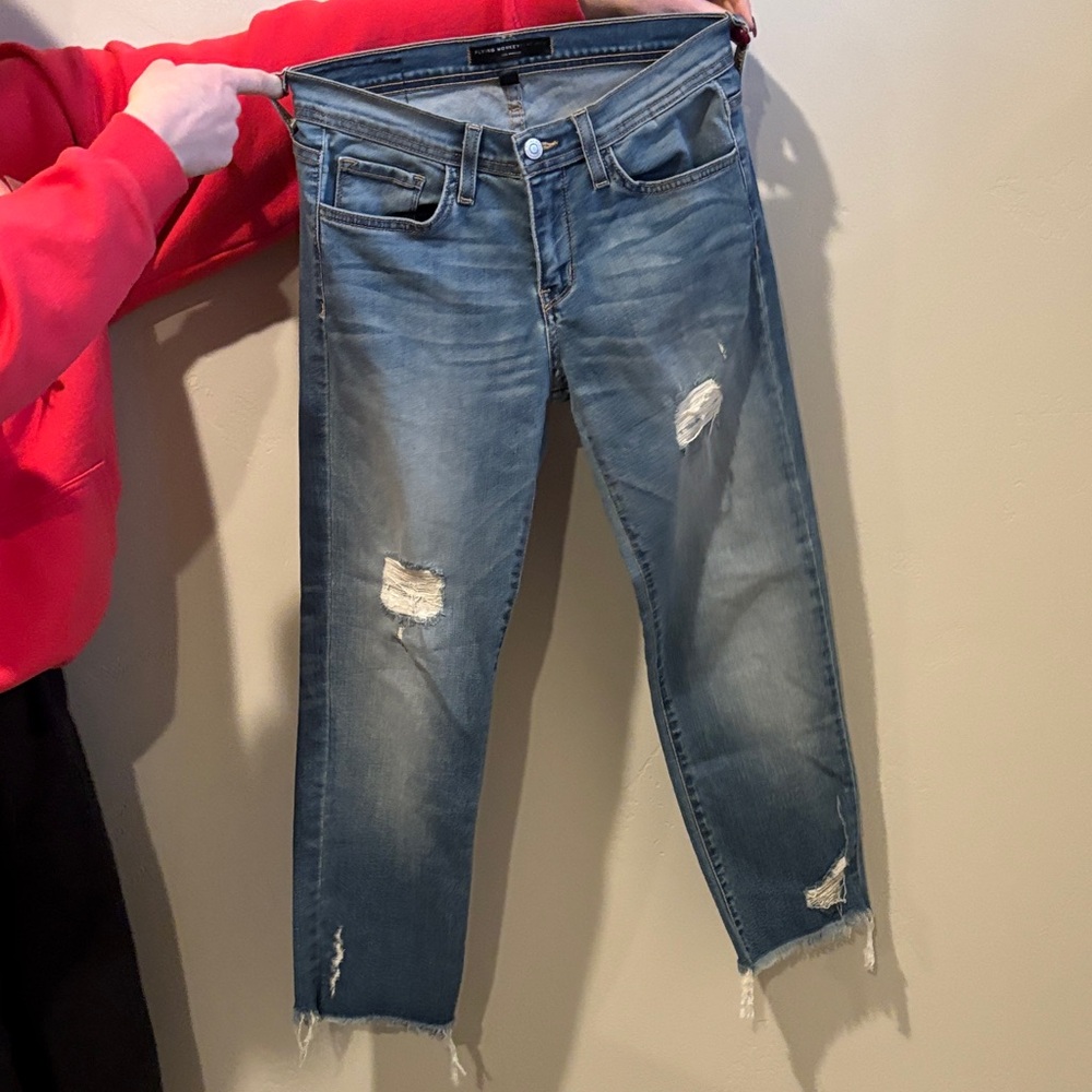 Flying Monkey Distressed Blue Jeans